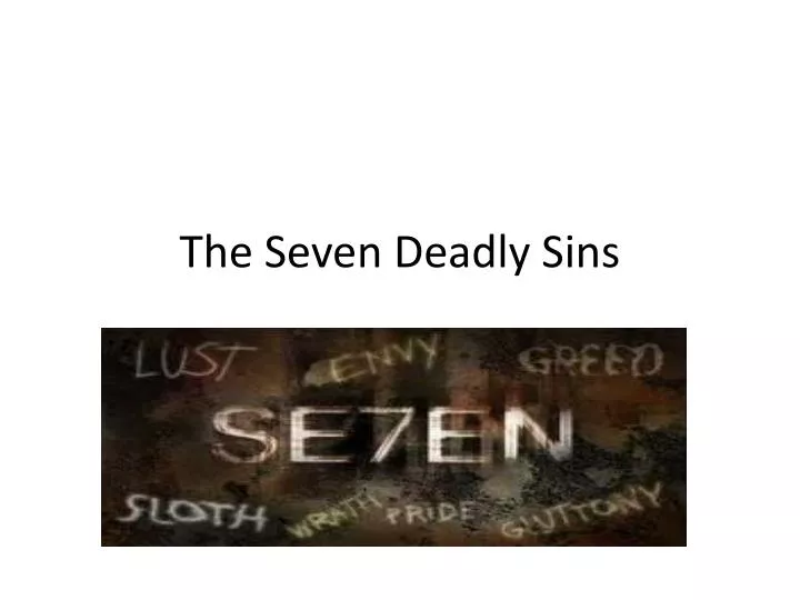 the seven deadly sins