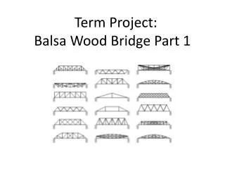Term Project: Balsa Wood Bridge Part 1