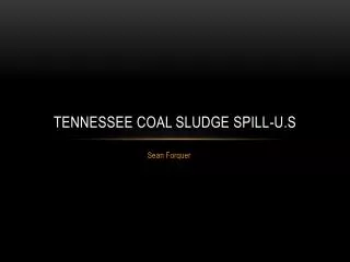 Tennessee Coal Sludge Spill-U.S