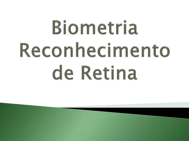 biometria reconhecimento de retina