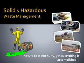 Solid &amp; Hazardous Waste Management