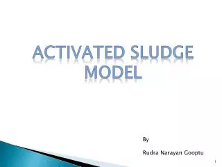 ACTIVATED SLUDGE MODEL
