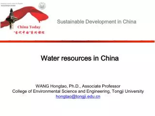 Water resources in China
