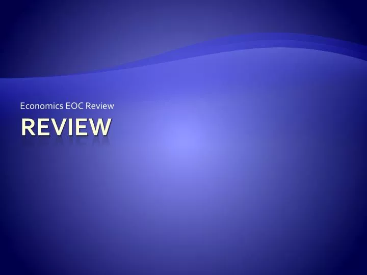 economics eoc review