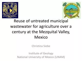 Christina Siebe Institute of Geology National University of Mexico (UNAM)