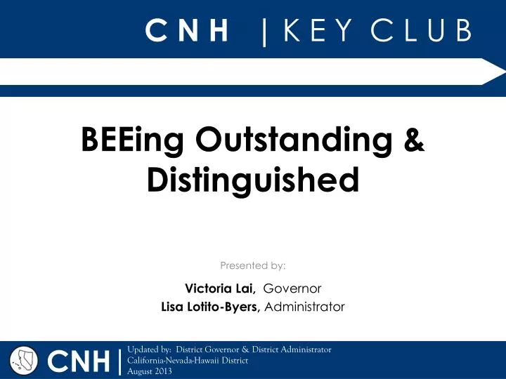 beeing outstanding distinguished