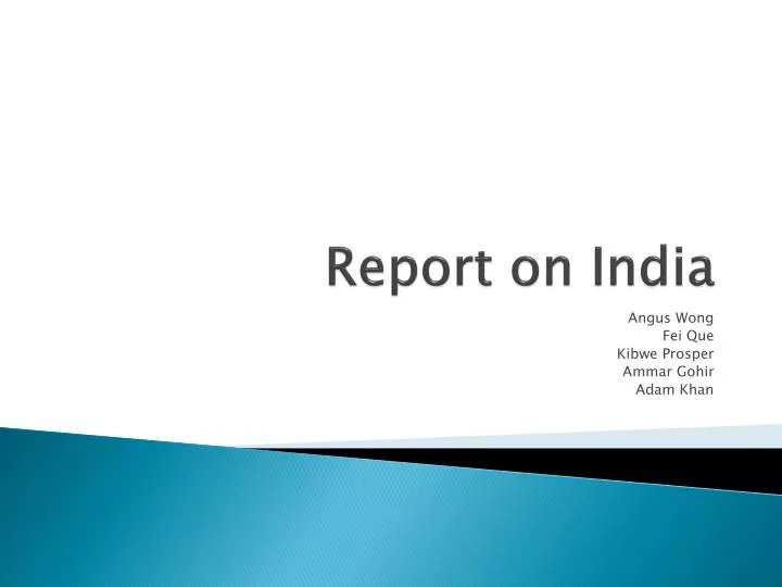 report on india