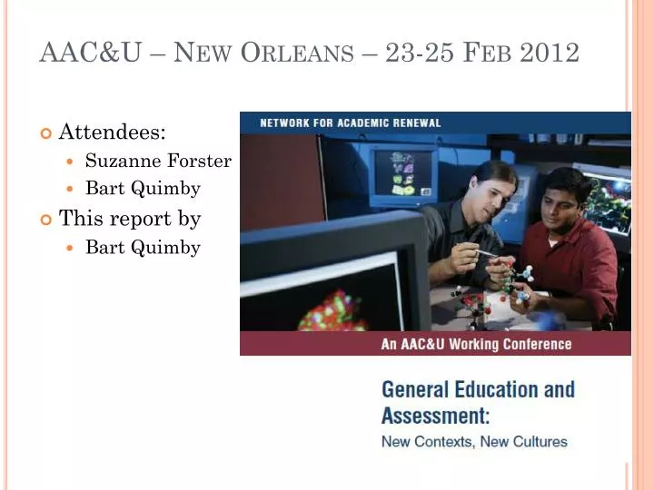 aac u new orleans 23 25 feb 2012