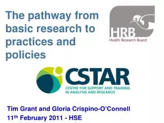 The pathway from basic research to practices and policies