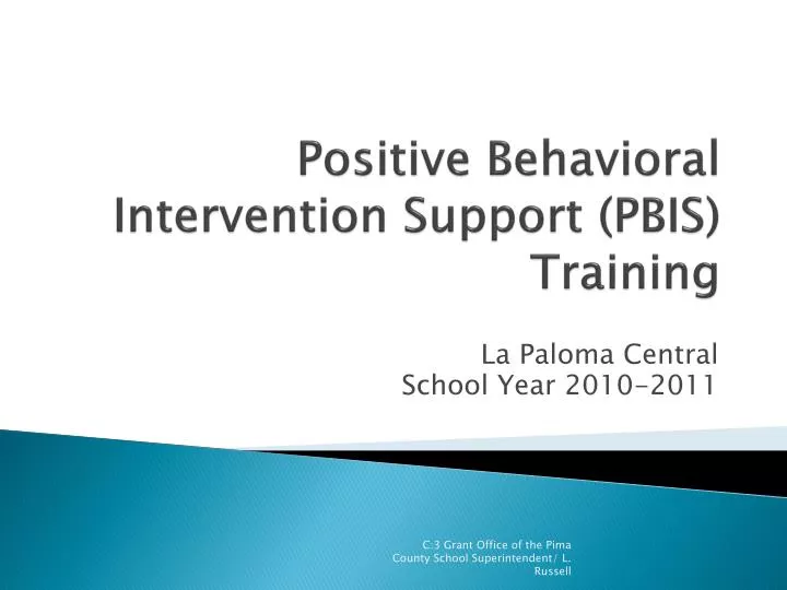 positive behavioral intervention support pbis training