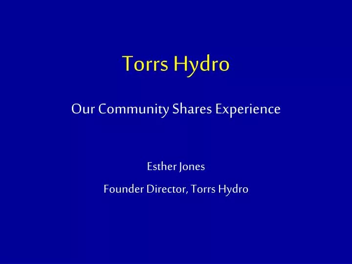 torrs hydro