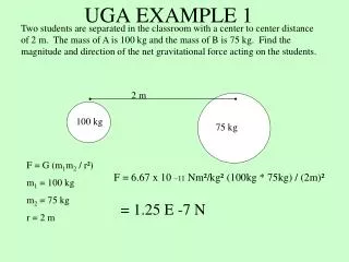 UGA EXAMPLE 1