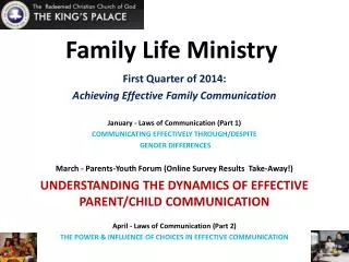 Family Life Ministry