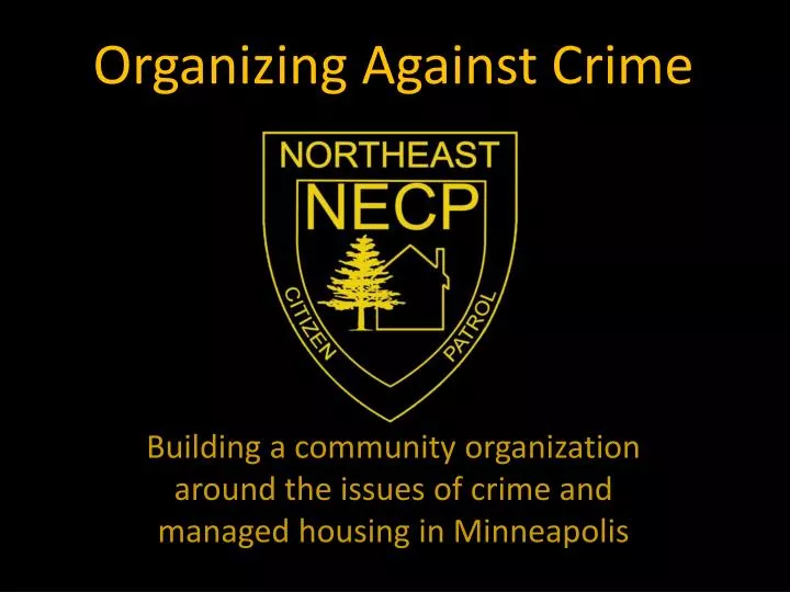 organizing against crime