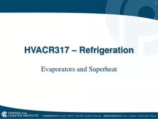 HVACR317 – Refrigeration