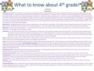 what to know about 4 th grade