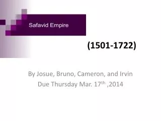 Safavid Empire (1501-1722)
