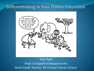 Differentiating in Your Online Classroom