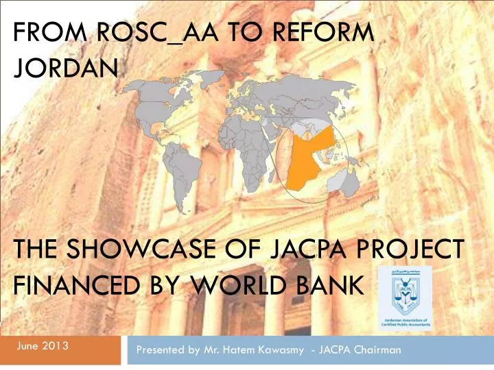 from rosc aa to reform jordan the showcase of jacpa project financed by world bank