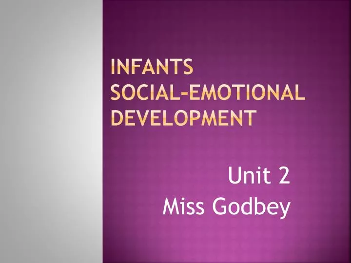 infants social emotional development