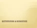 BIOTERRORISM &amp; BIOWARFARE - slide 1