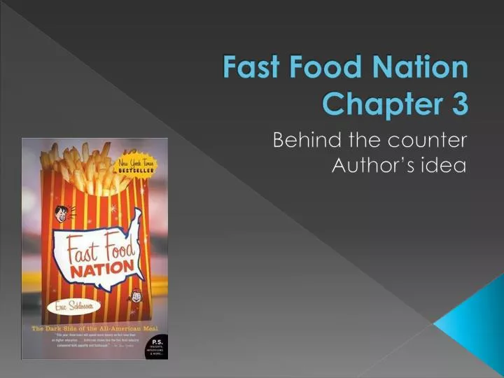 fast food nation chapter 3
