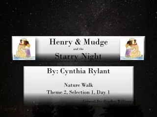 Henry &amp; Mudge and the Starry Night