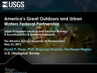 America’s Great Outdoors and Urban Waters Federal Partnership