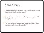 A brief survey . . . - slide 1