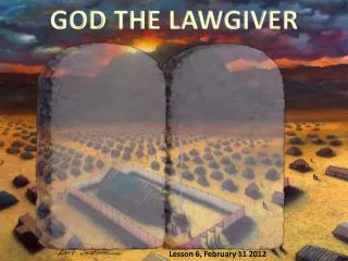GOD THE LAWGIVER