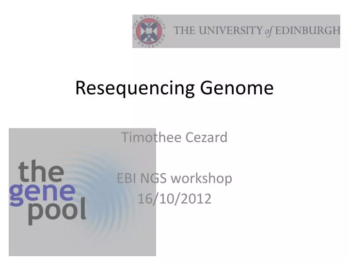resequencing genome