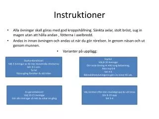 Instruktioner