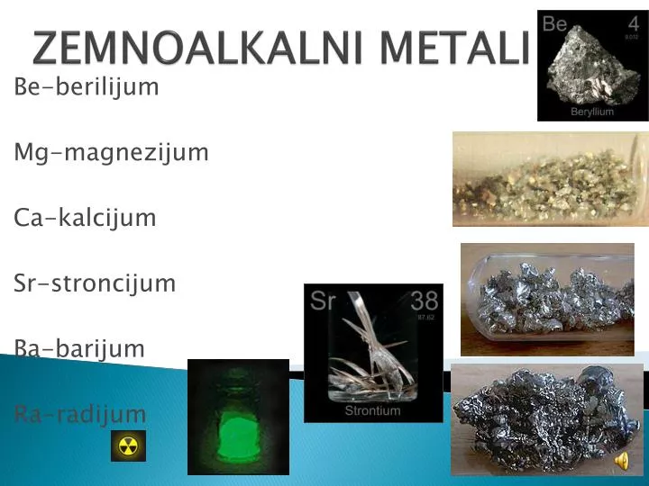 zemnoalkalni metali