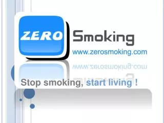 Stop smoking, start living !
