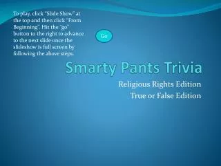smarty pants trivia