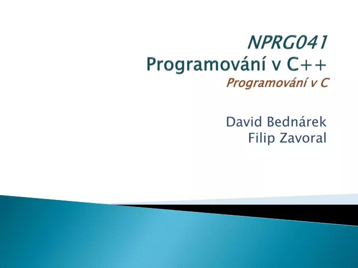 nprg0 4 1 programov n v c programov n v c