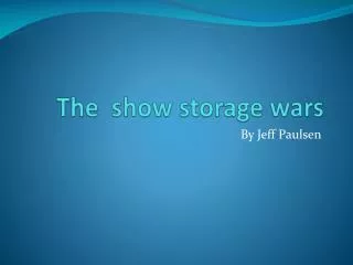 The show storage wars