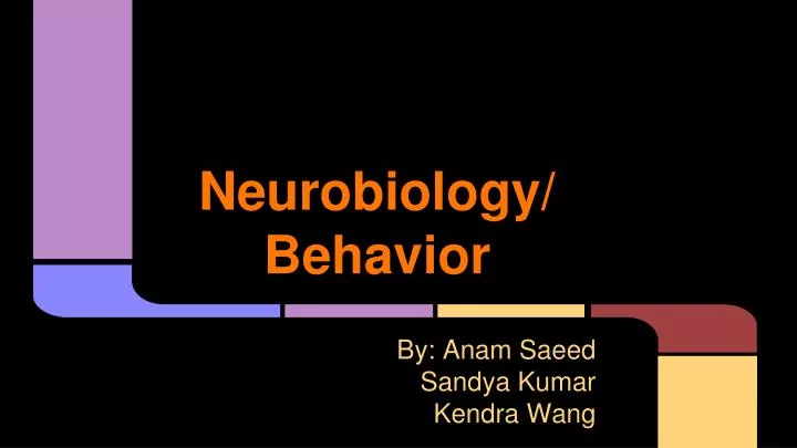 neurobiology behavior
