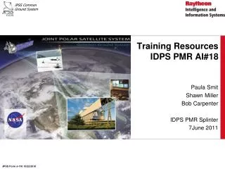 Training Resources IDPS PMR AI#18