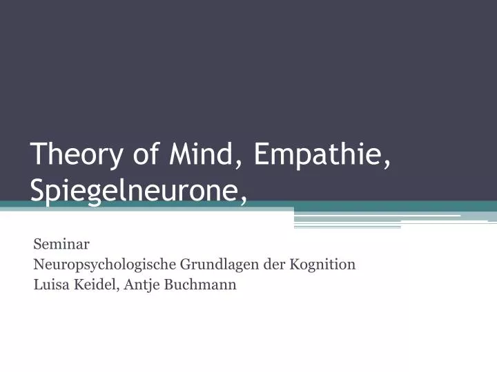 theory of mind empathie spiegelneurone
