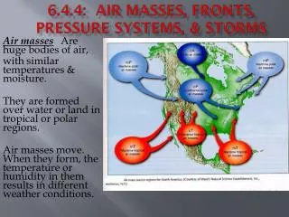 6.4.4: Air Masses, Fronts, Pressure Systems, &amp; Storms
