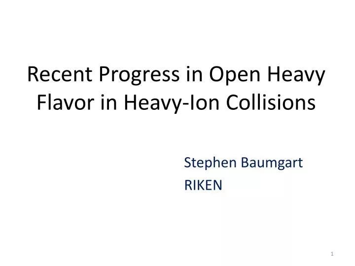 recent progress in open heavy flavor in heavy ion collisions