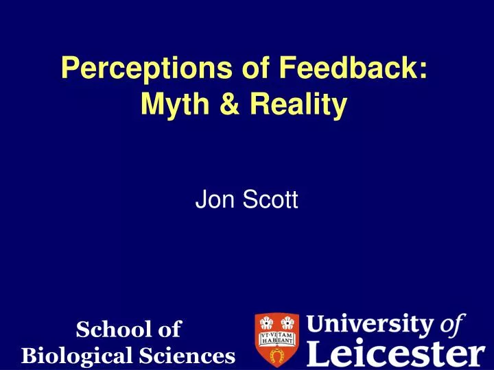 perceptions of feedback myth reality