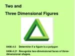 Two and Three Dimensional Figures - slide 1