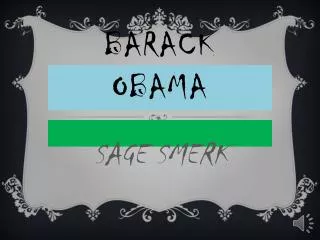 BARACK OBAMA