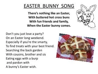 EASTER BUNNY SONG
