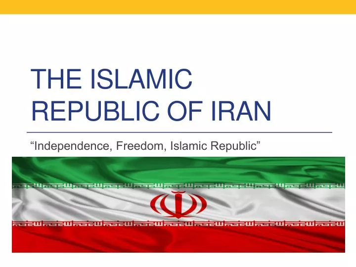 the islamic republic of iran