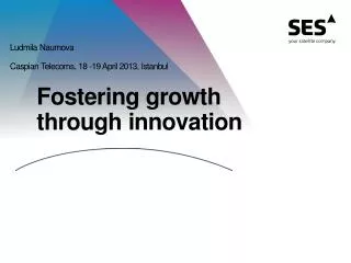 Fostering growth through innovation