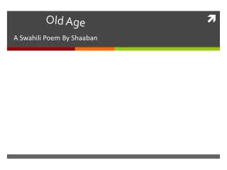 Old Age