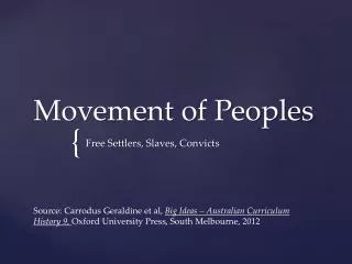 Movement of Peoples